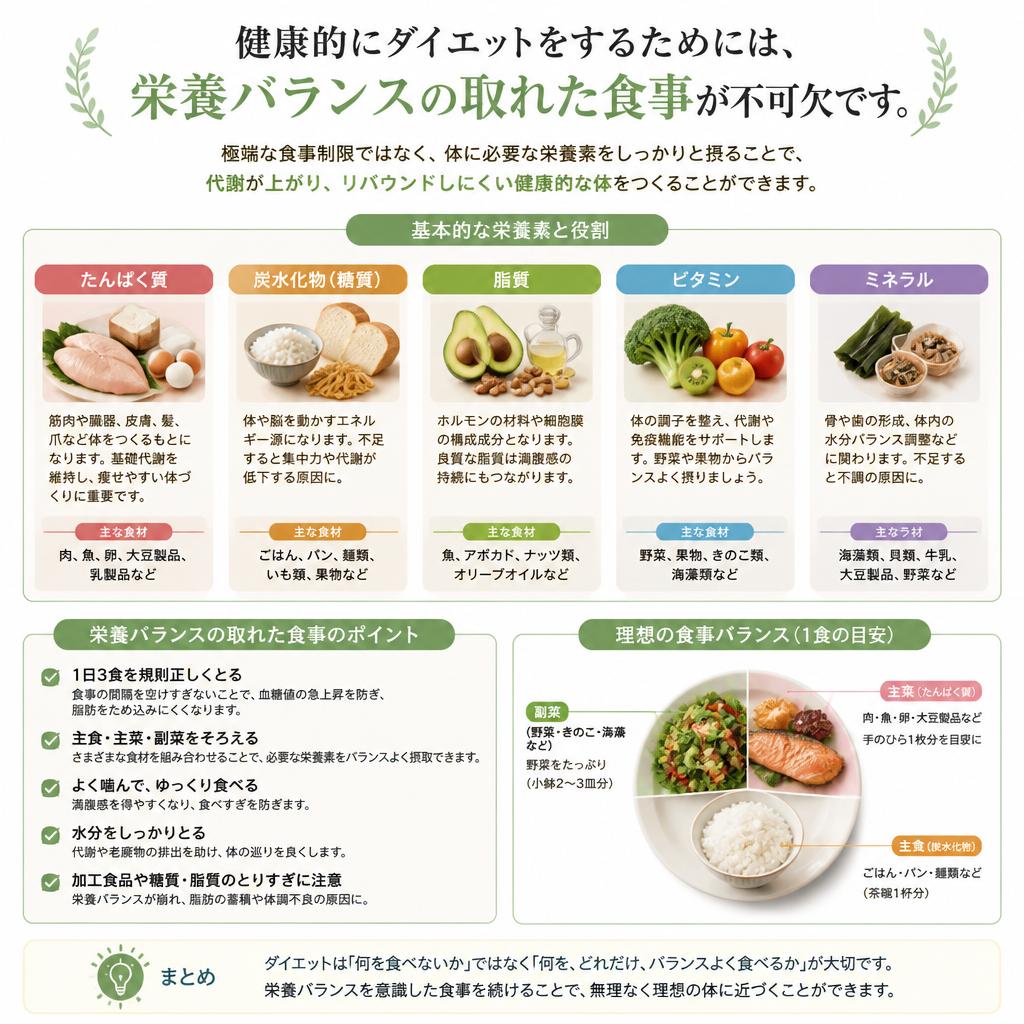 栄養バランスの取れた食事の大切さ