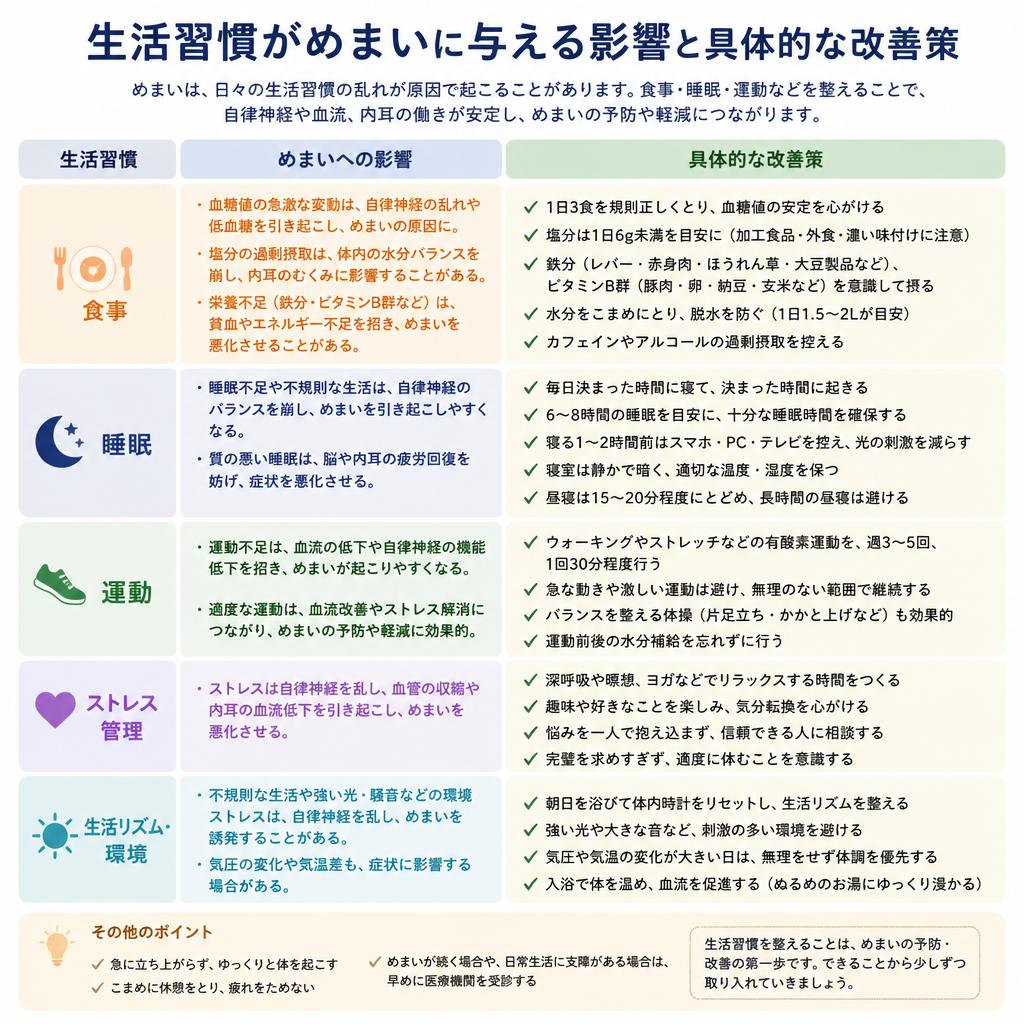4. 生活習慣の改善
