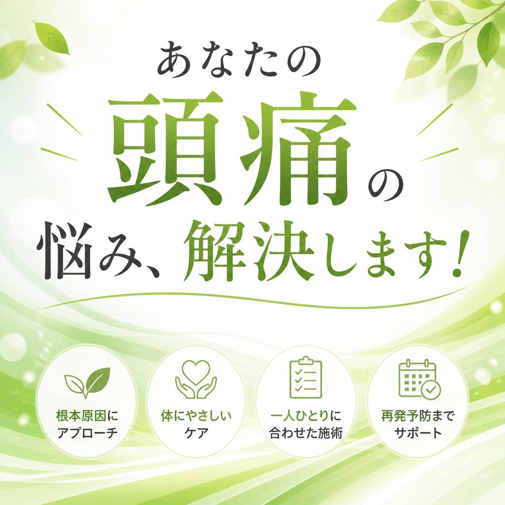 タイプ別頭痛の特徴や症状|茨城県ひたちなか市で整体ならBody Make Salute