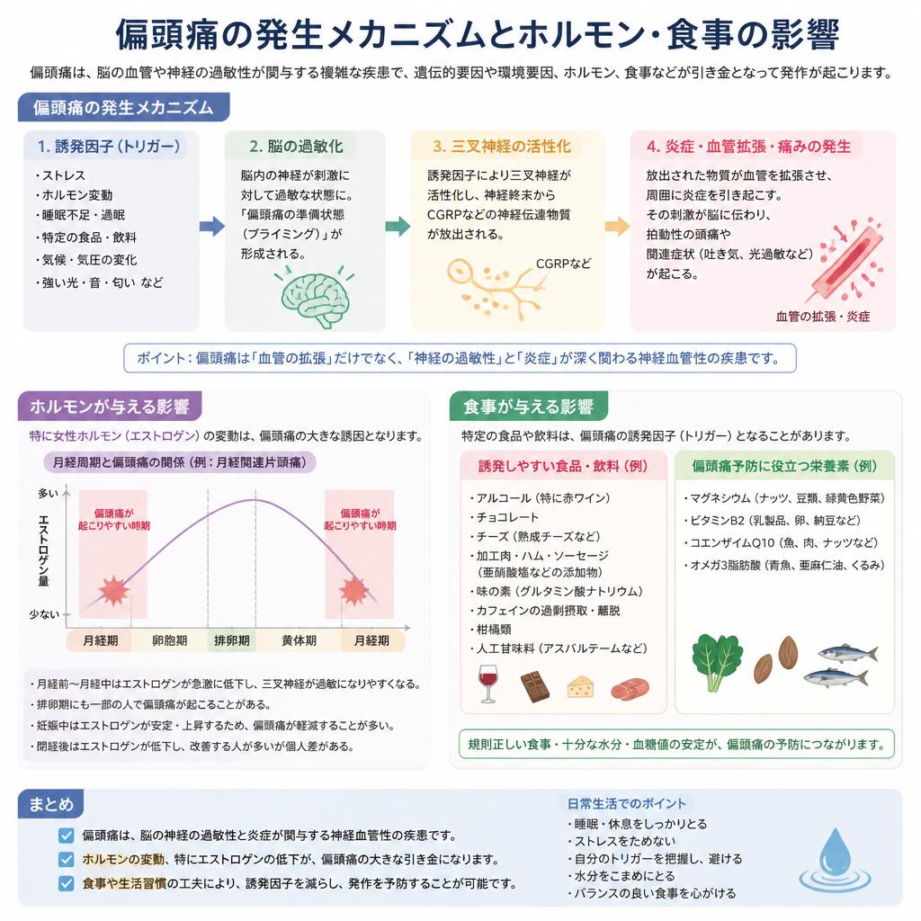 偏頭痛のメカニズム