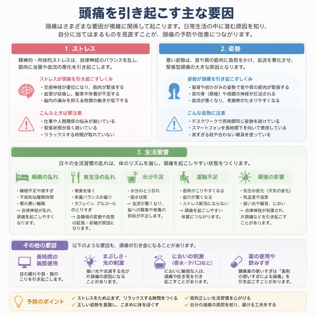 頭痛の原因を探る