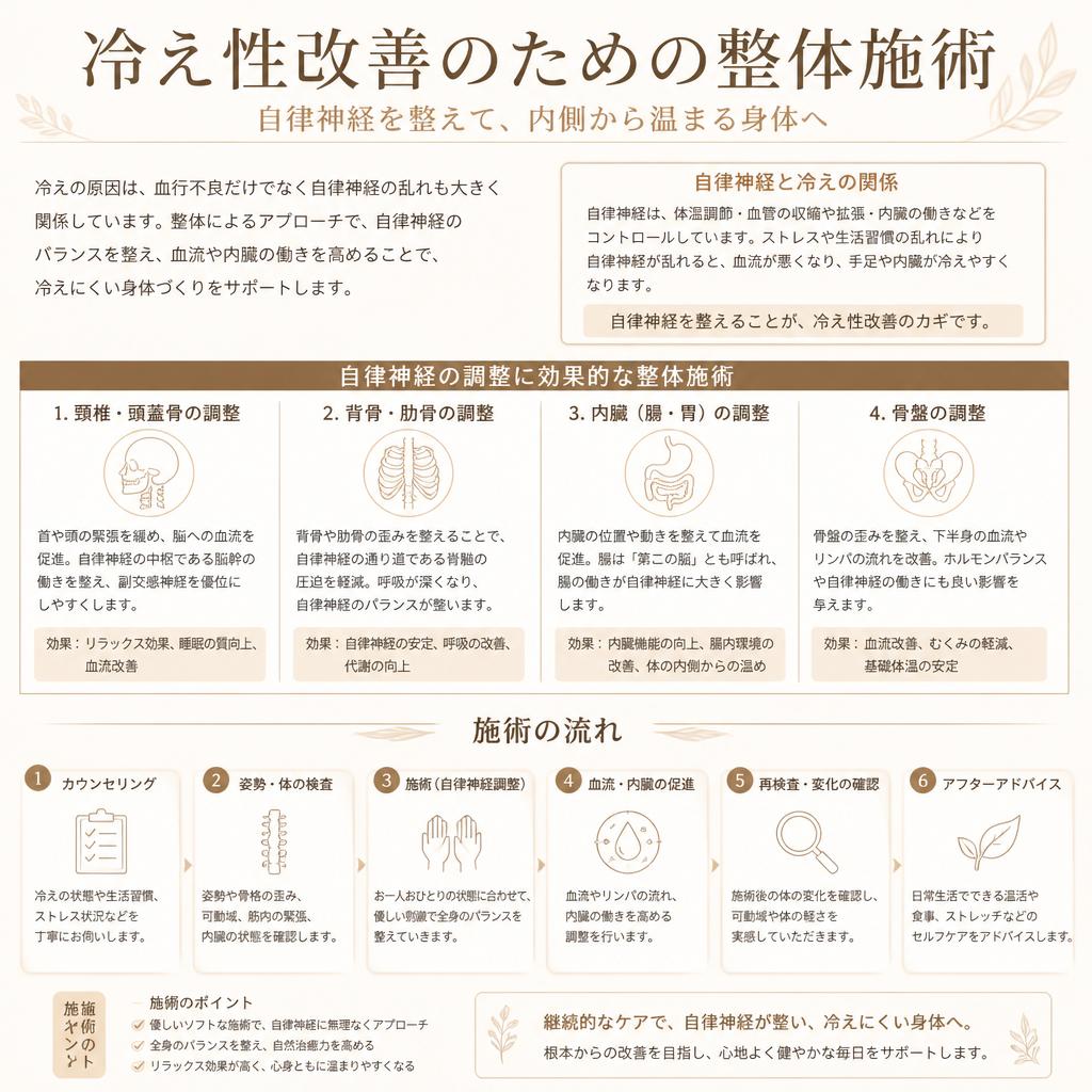 整体施術でのアプローチ