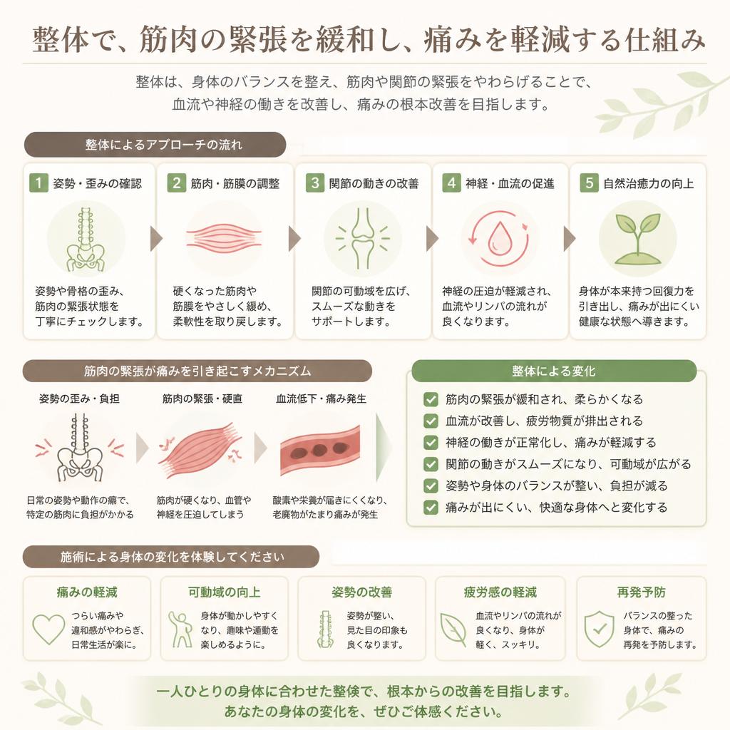5. 整体施術による痛みの緩和