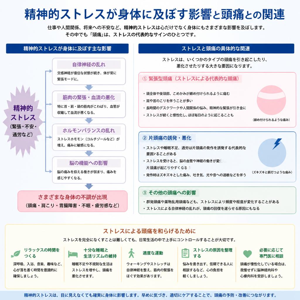 精神的ストレスと身体の関係