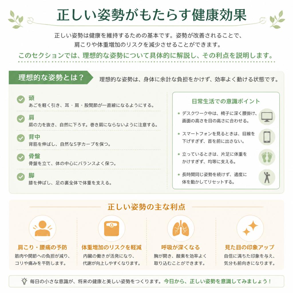 正しい姿勢の重要性