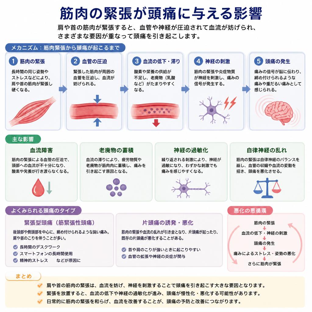 筋肉緊張と頭痛の関連性