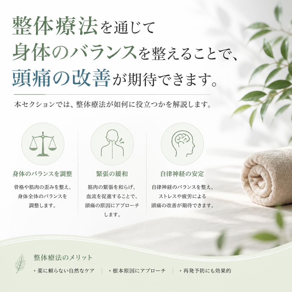 整体療法のメリット