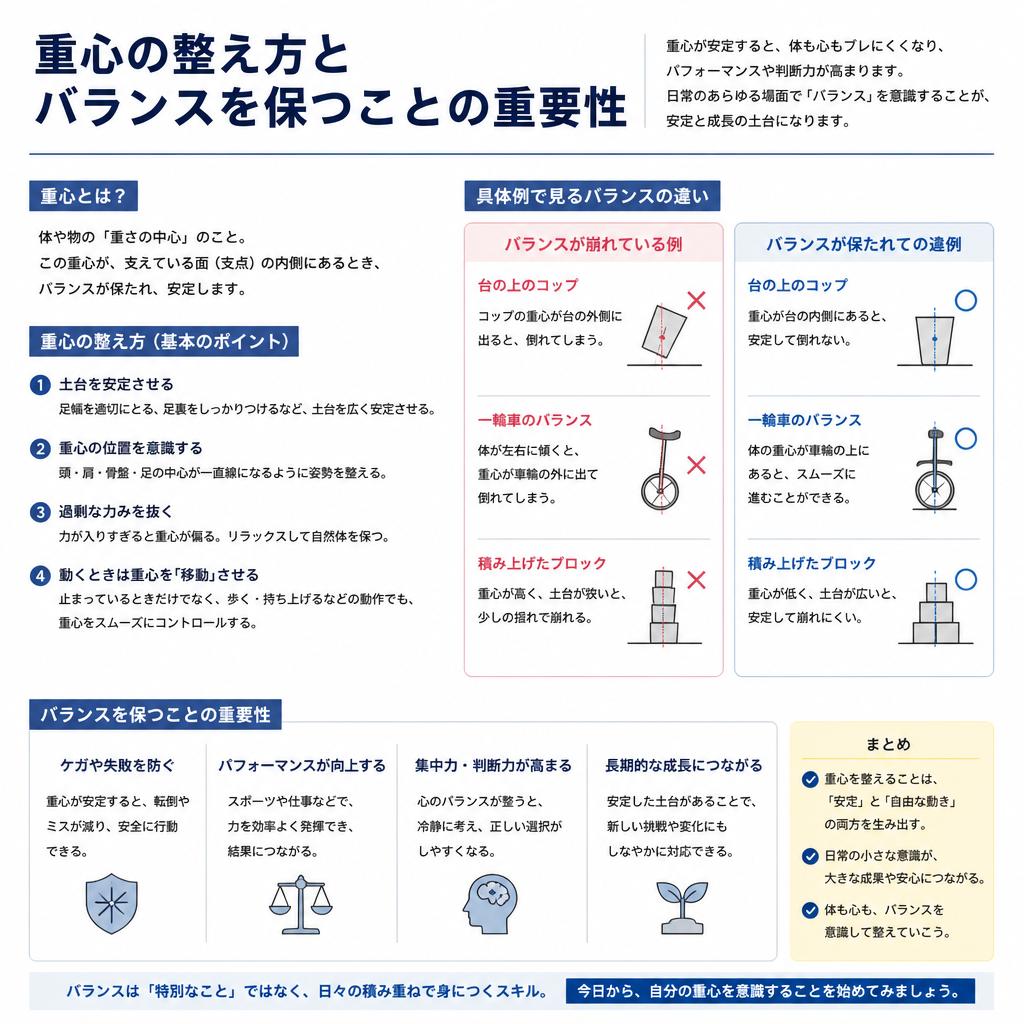 2. 重心が整うとはどういうことか？