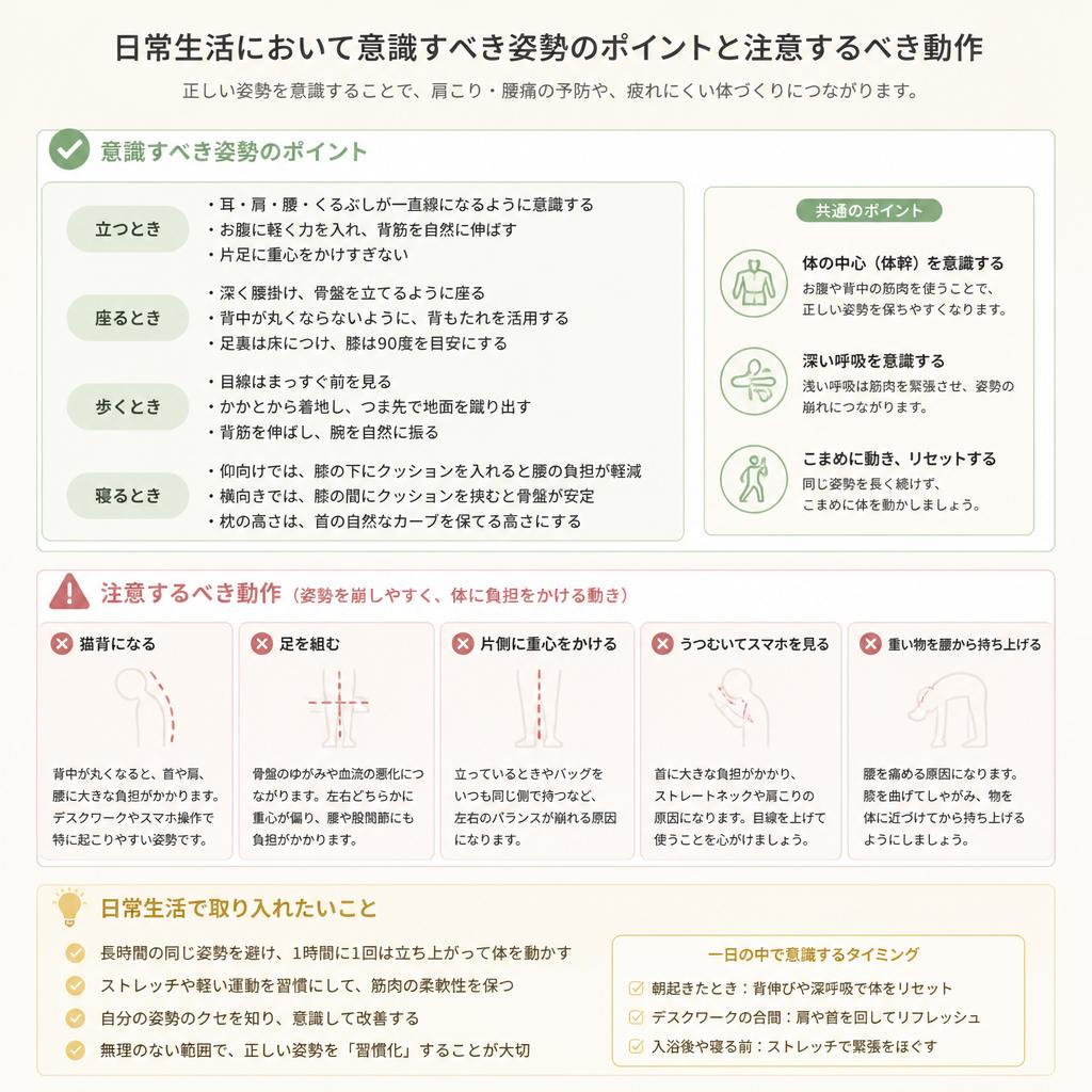 5. 日常生活での注意点
