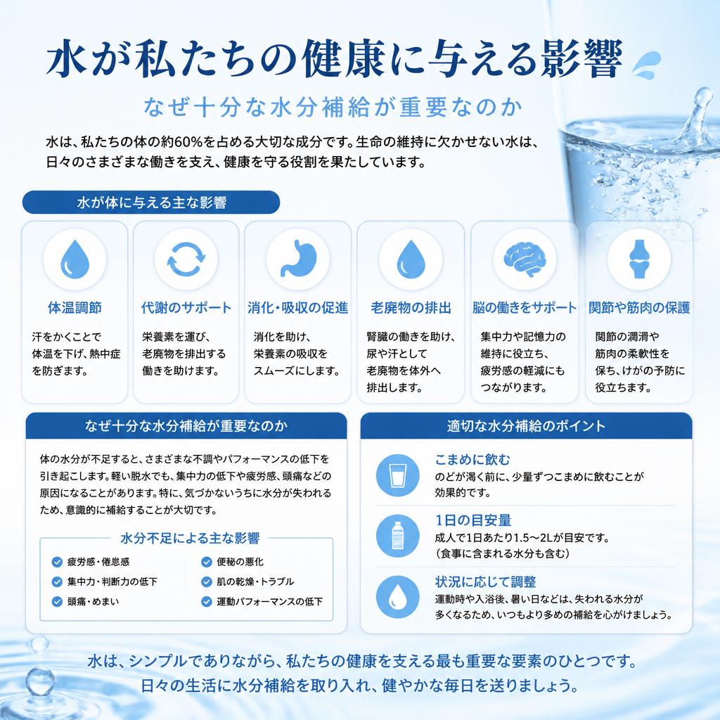 5. 健康維持における水の重要性