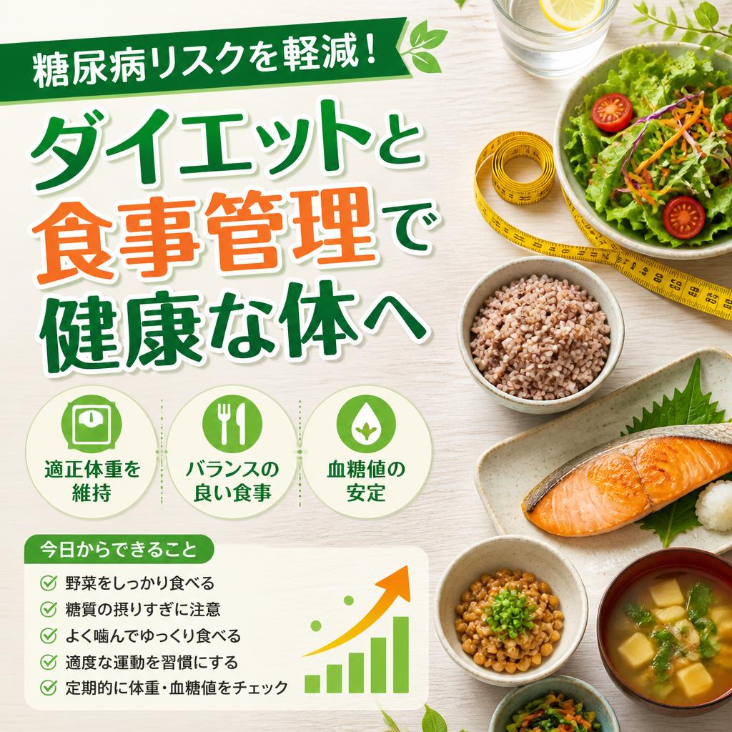 糖尿病リスクは食生活から見直す|茨城県ひたちなか市で整体ならBody Make Salute