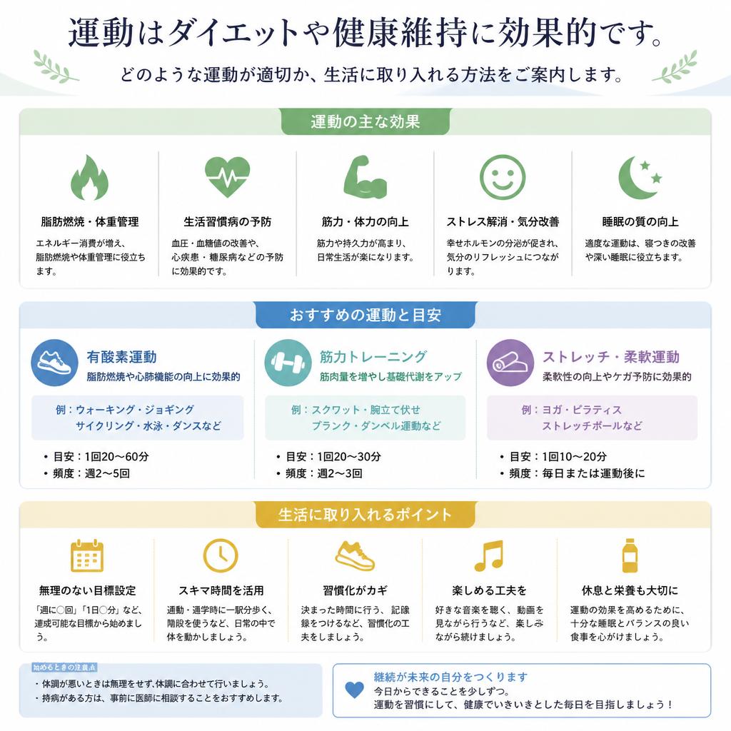 運動と体重管理