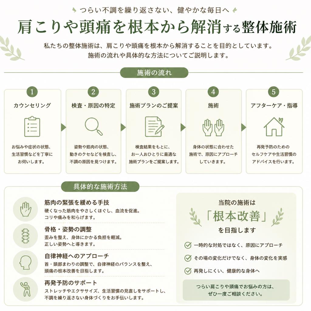 整体施術の力で根本から改善