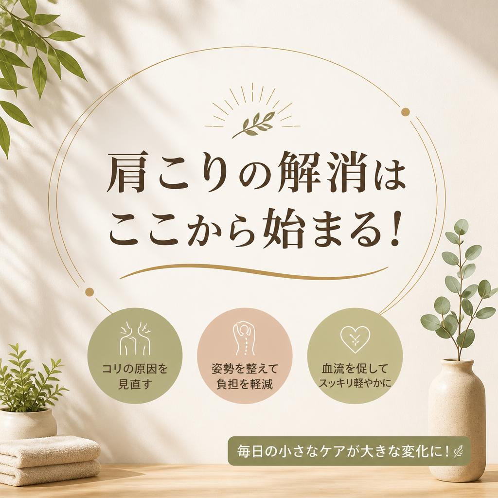 肩こりが慢性的になる理由とは？|茨城県ひたちなか市で整体ならBody Make Salute