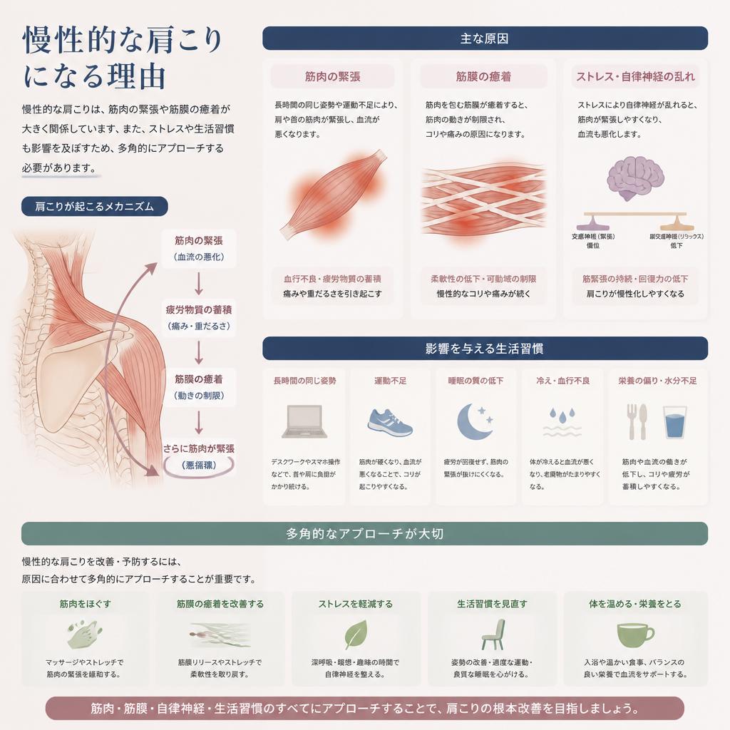 慢性的な肩こりのメカニズム