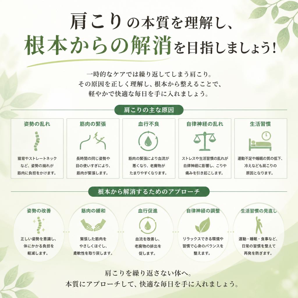 肩こりは肩を揉んでも良くなりません|茨城県ひたちなか市で整体ならBody Make Salute