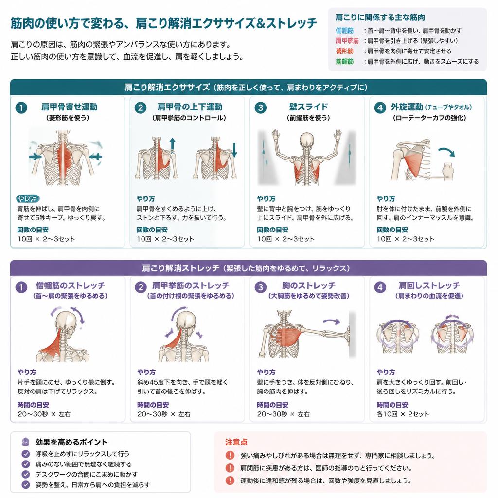 正しい筋肉の使い方がカギ！