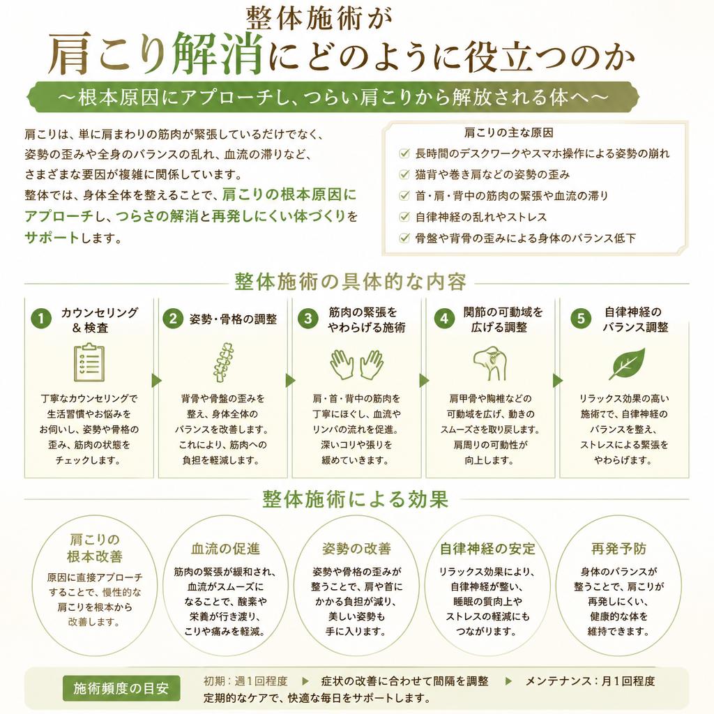 4. 整体施術のメリット