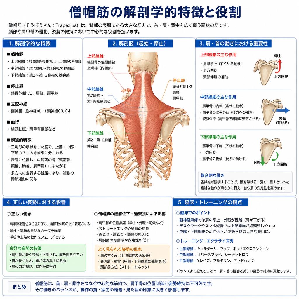 僧帽筋とは？その役割と重要性