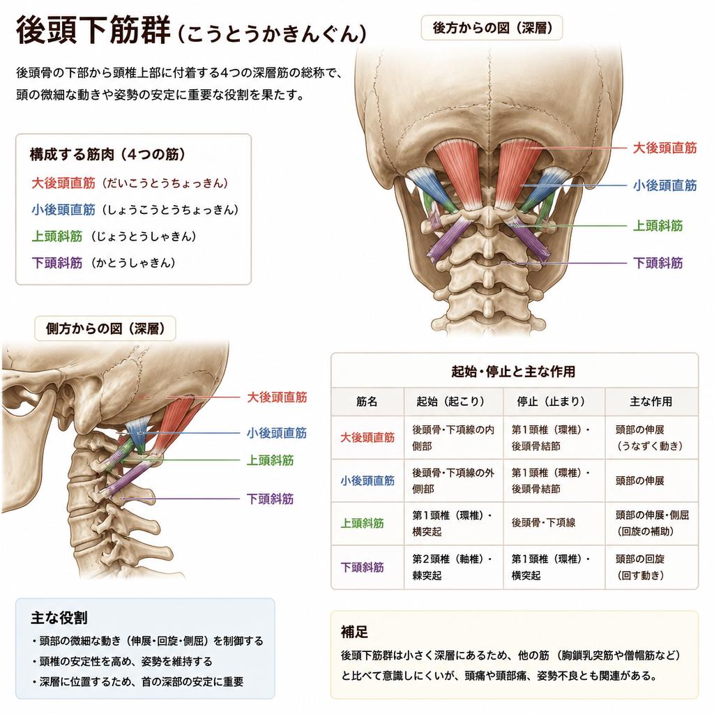 後頭下筋群とは？