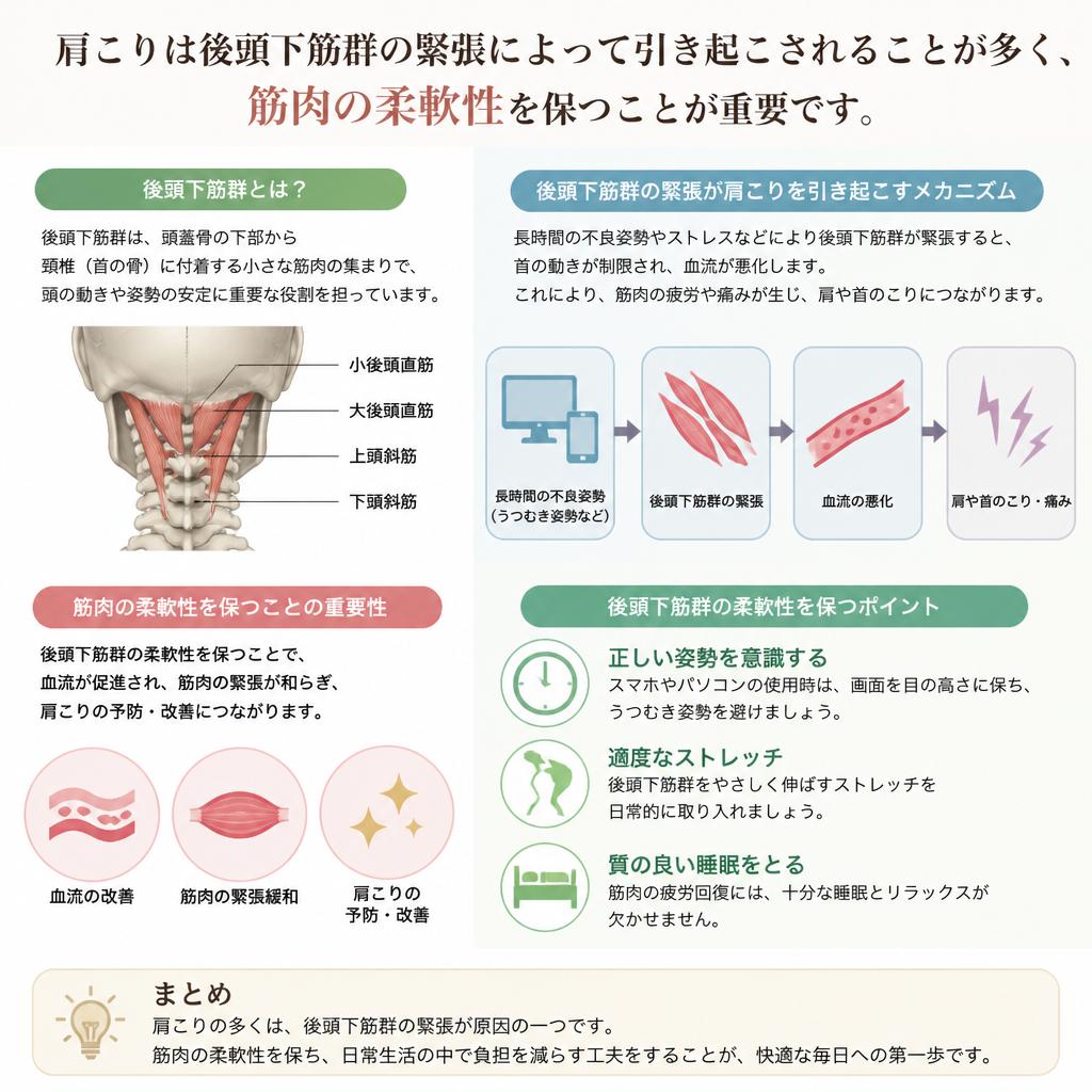 肩こりと後頭下筋群の関係