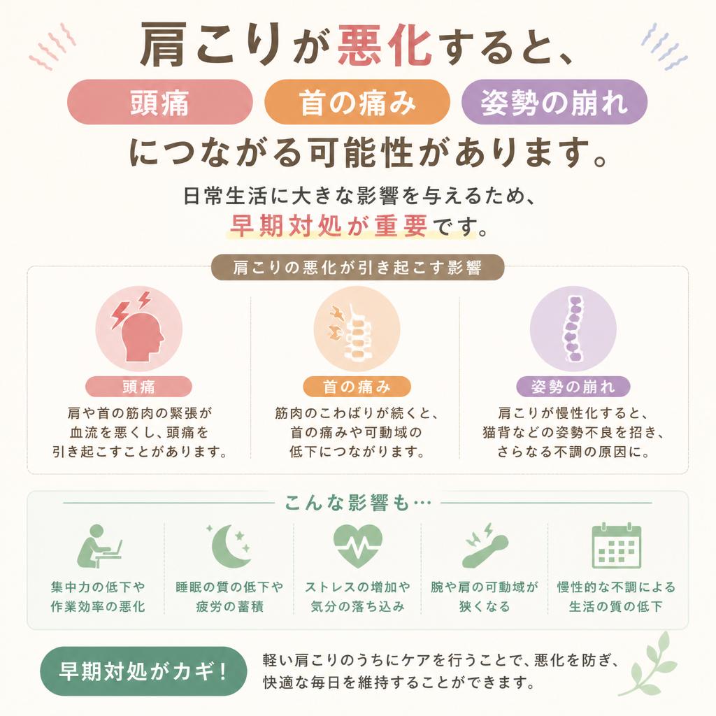肩こりと身体への影響
