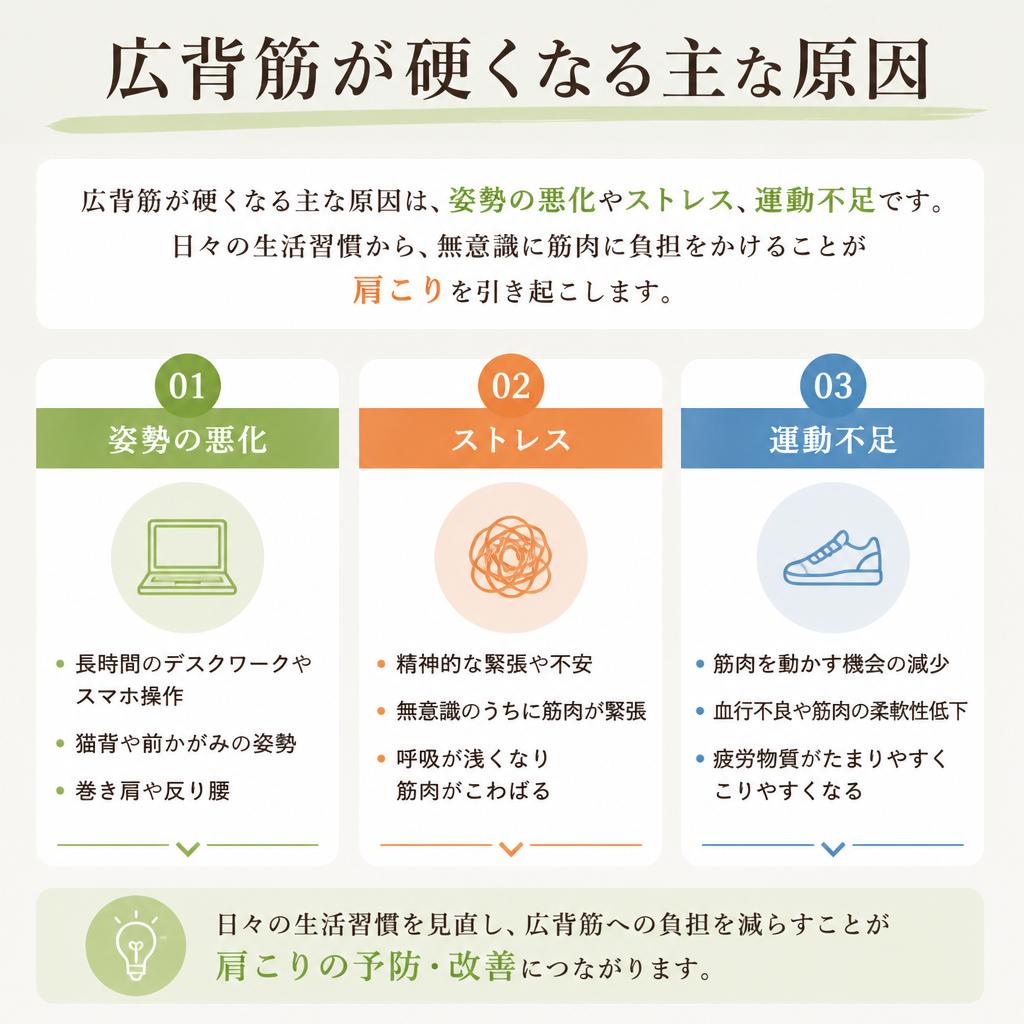 硬くなる原因は？
