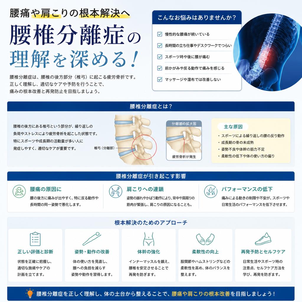 腰椎分離症の理解を深める|茨城県ひたちなか市で整体ならBody Make Salute