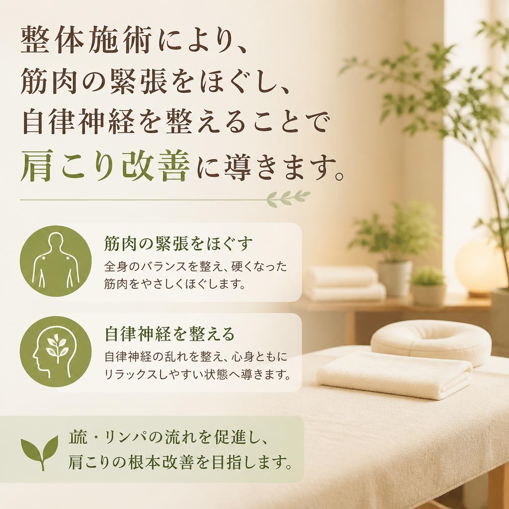 整体院での施術がもたらす効果