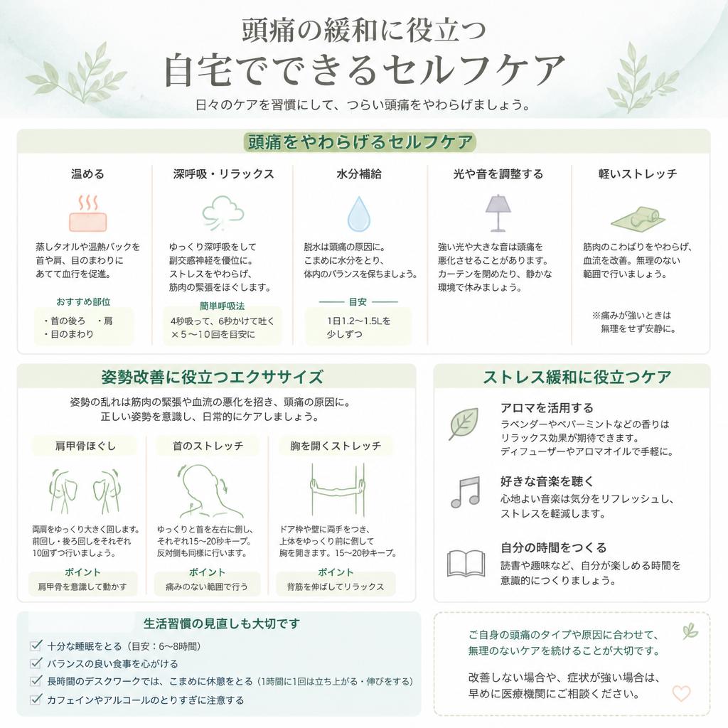 自宅でできるケア方法