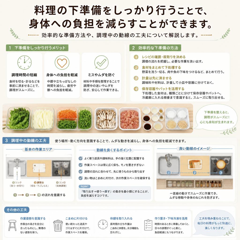 下準備の見直しでラクラク調理