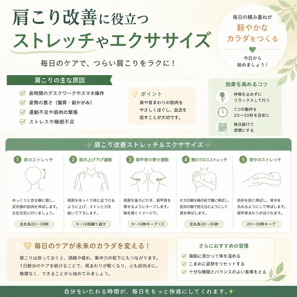 4. ストレッチとエクササイズの重要性