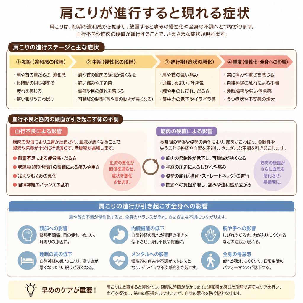 肩こりが重症化するメカニズム