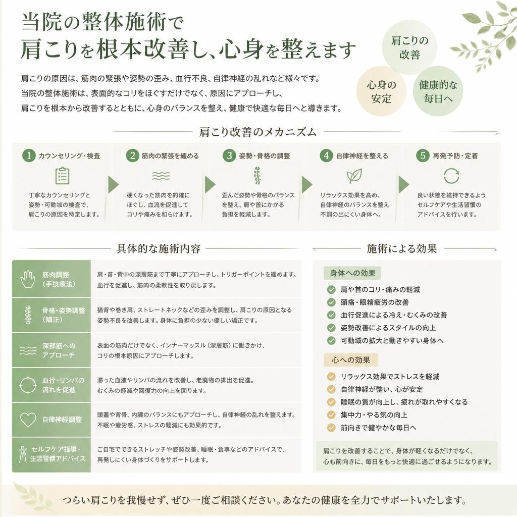 整体施術の効果