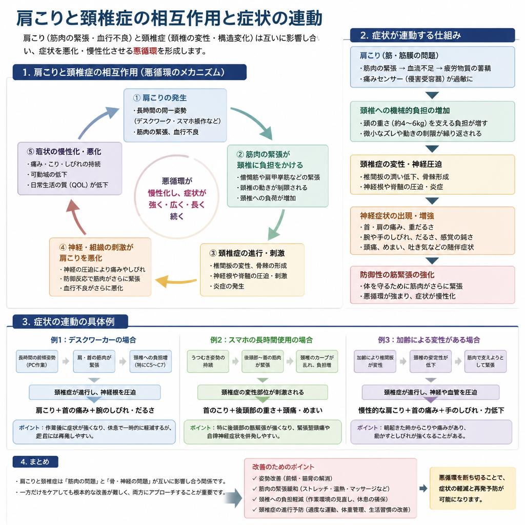 肩こりと頚椎症の関連性