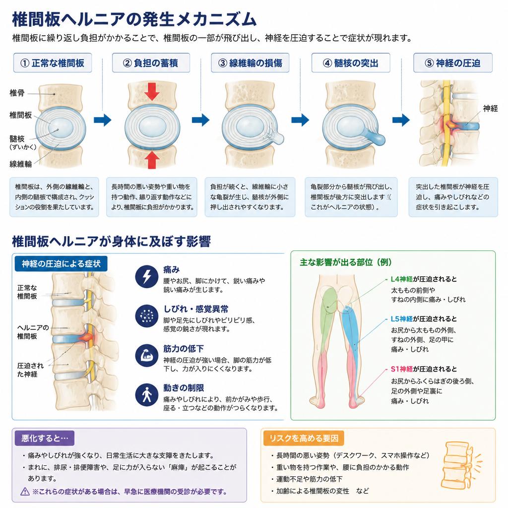 椎間板ヘルニアの仕組み